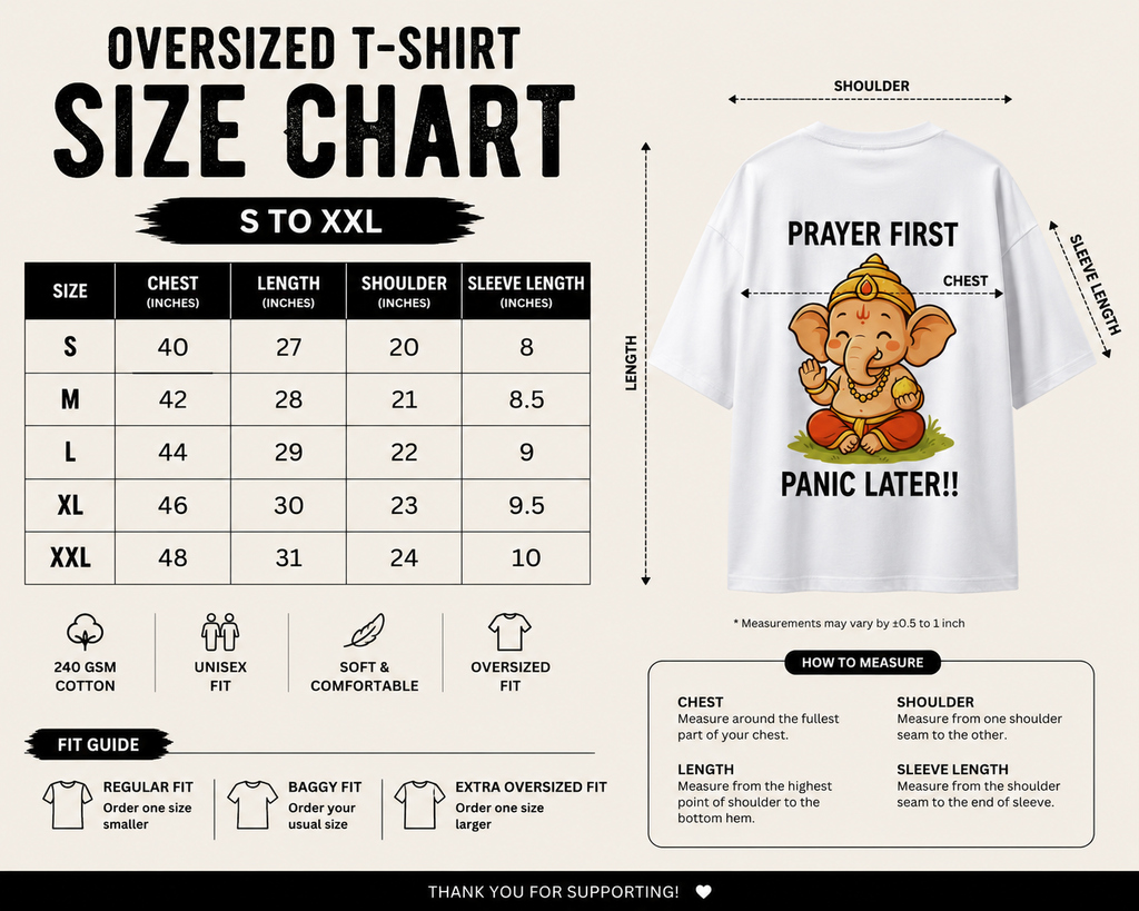 Divine Vibes Oversized T-shirt